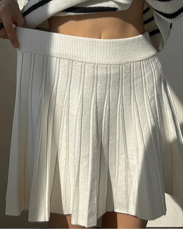 Doreen Mini Pleated A line Skirt - Image 10