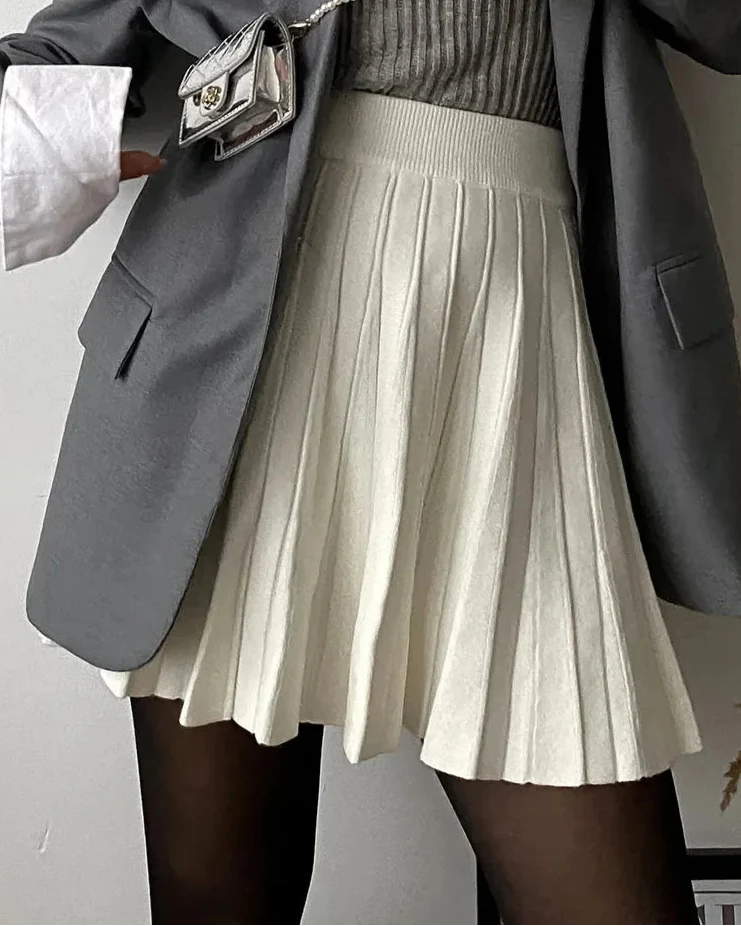 Doreen Mini Pleated A line Skirt - Image 11