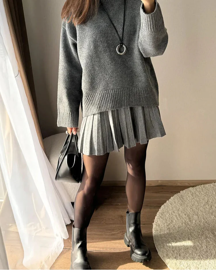 Doreen Mini Pleated A line Skirt - Image 14