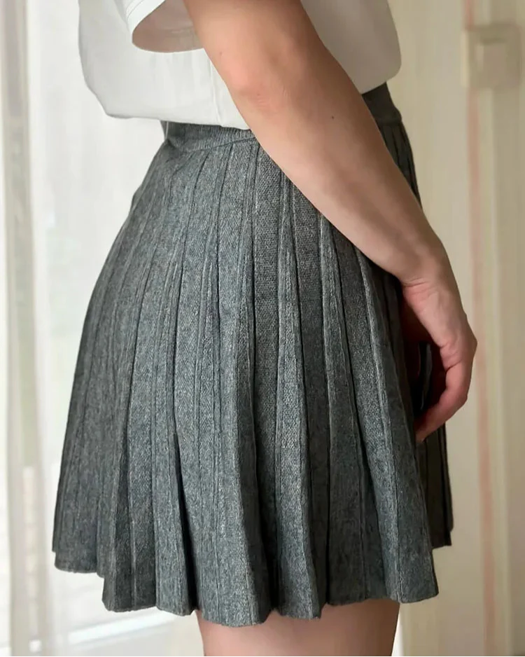 Doreen Mini Pleated A line Skirt - Image 19