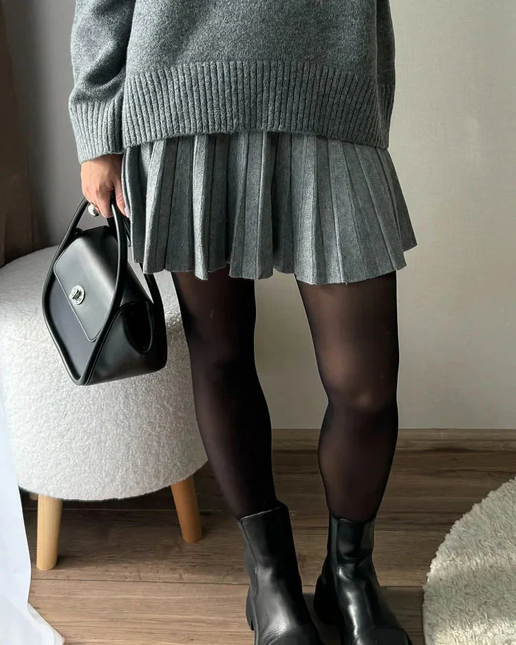Doreen Mini Pleated A line Skirt - Image 22