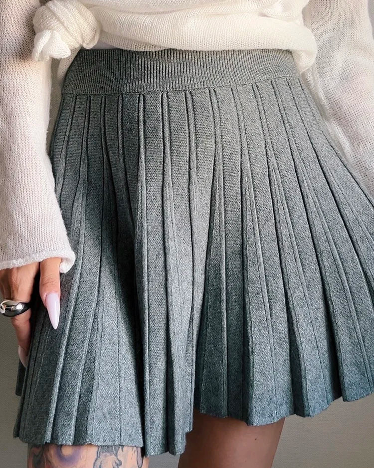 Doreen Mini Pleated A line Skirt - Image 23