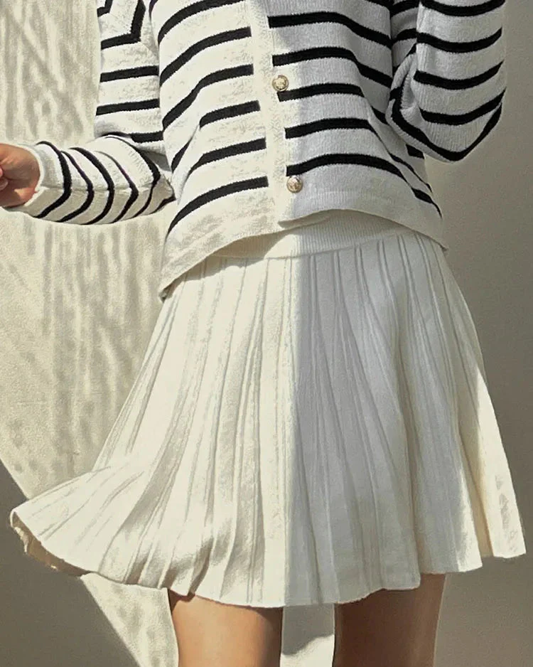 Doreen Mini Pleated A line Skirt - Image 3