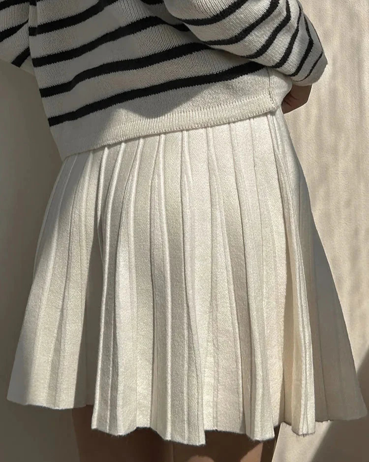 Doreen Mini Pleated A line Skirt - Image 5