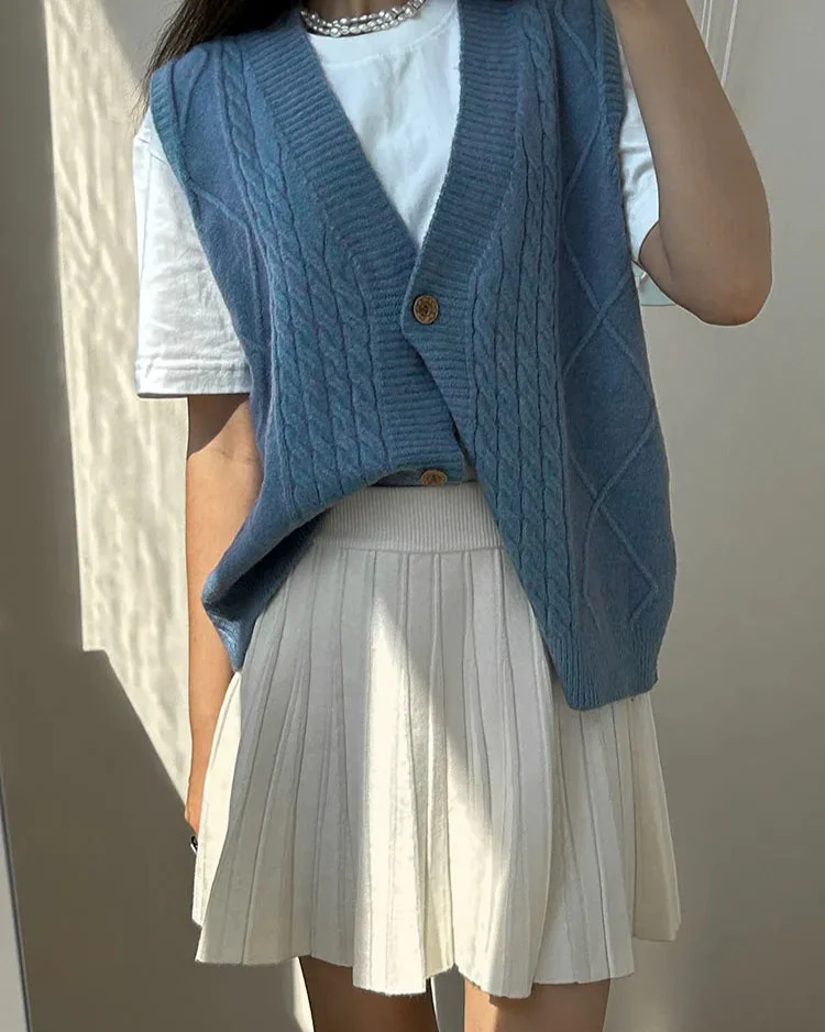 Doreen Mini Pleated A line Skirt - Image 6