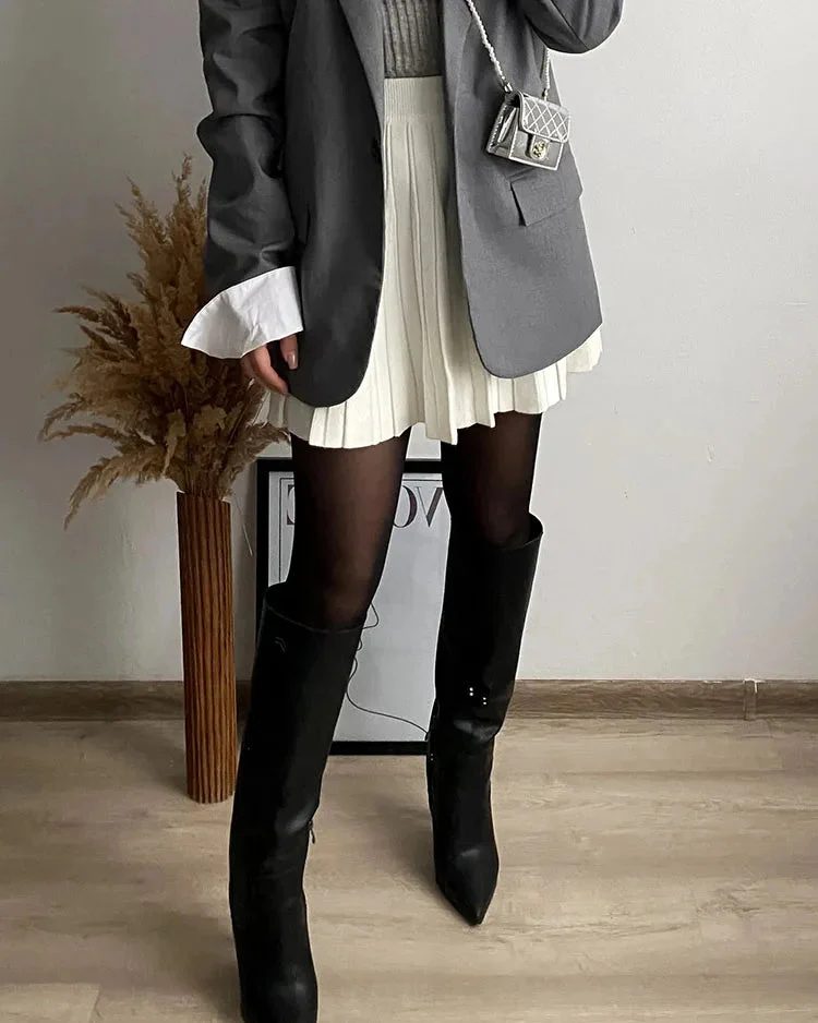 Doreen Mini Pleated A line Skirt - Image 7