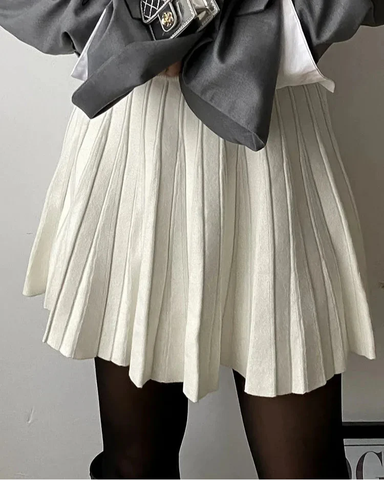 Doreen Mini Pleated A line Skirt - Image 9