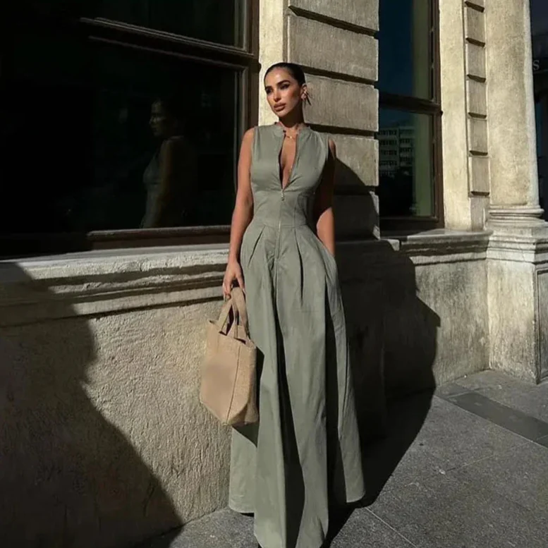 Ed Sara Pleated Long Dress - Image 11