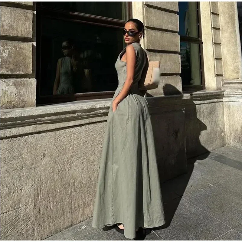 Ed Sara Pleated Long Dress - Image 12
