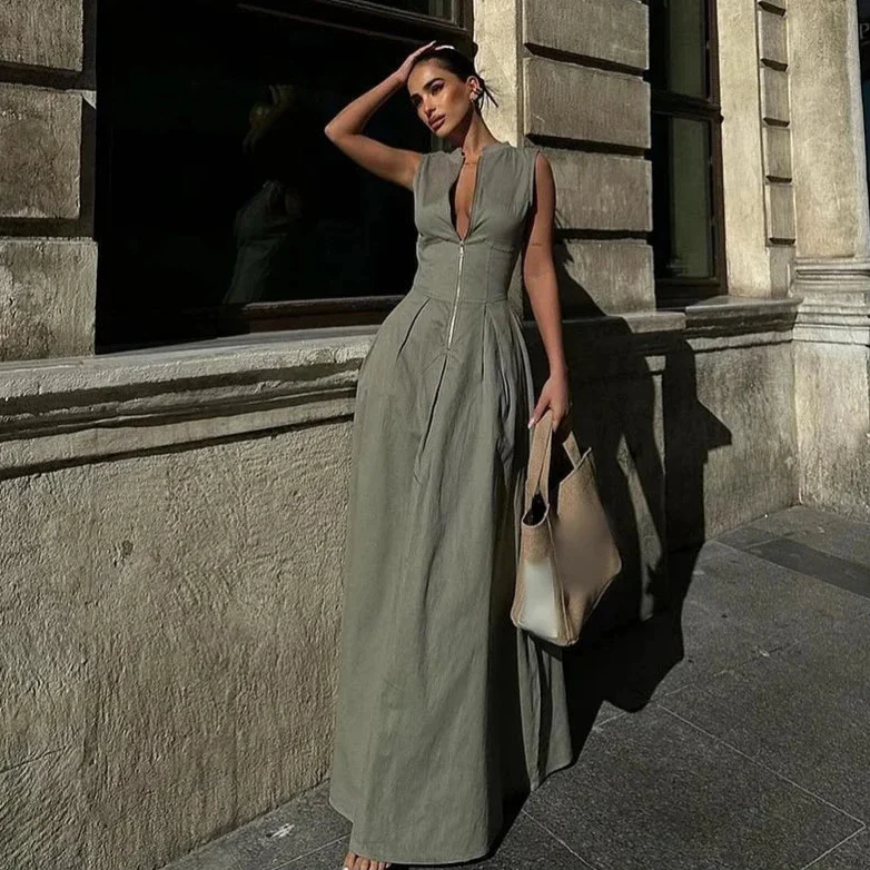 Ed Sara Pleated Long Dress - Image 9