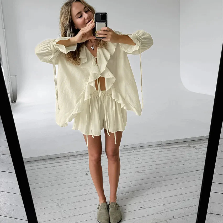 Edith Ruffled Shorts Set - Image 10
