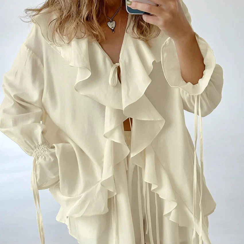 Edith Ruffled Shorts Set - Image 9