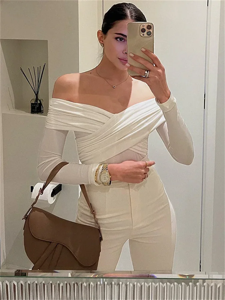 Elara Embrace Off Shoulder Bodysuit - Image 4