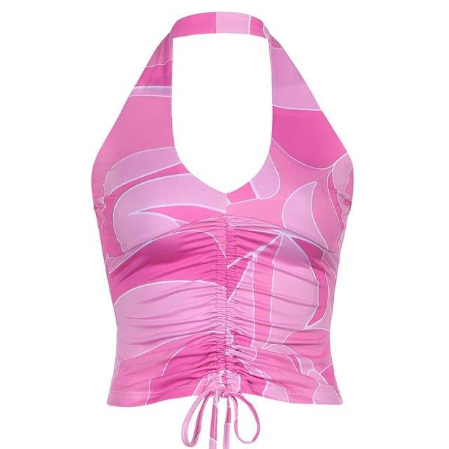 Eleanor Leaflet Pink Top - Image 4