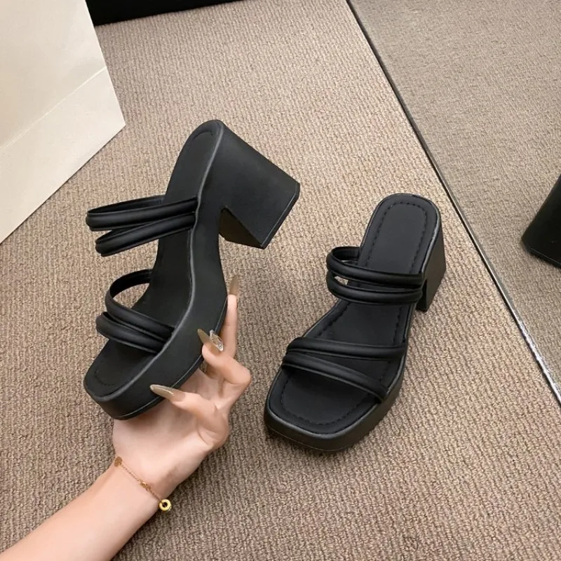 Elenora Square Heels Sandals - Image 7