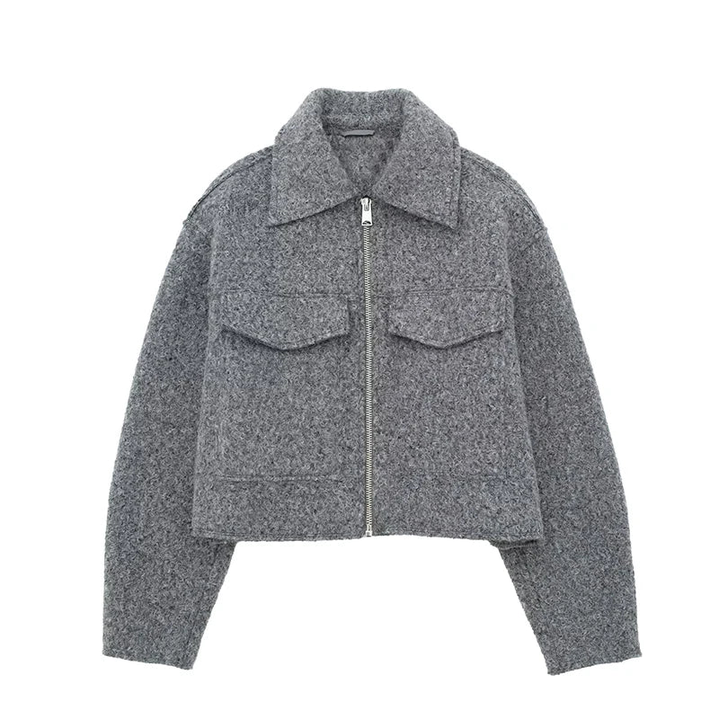Ella Cropped Tweed Jacket - Image 5