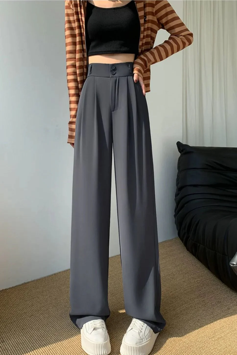 Elodie Effortless Wide Legs Korean Pants - Image 13