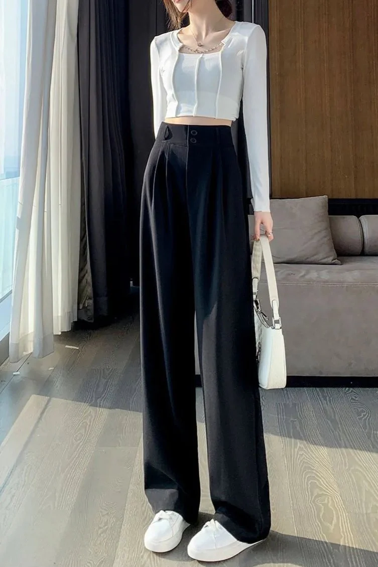 Elodie Effortless Wide Legs Korean Pants - Image 8