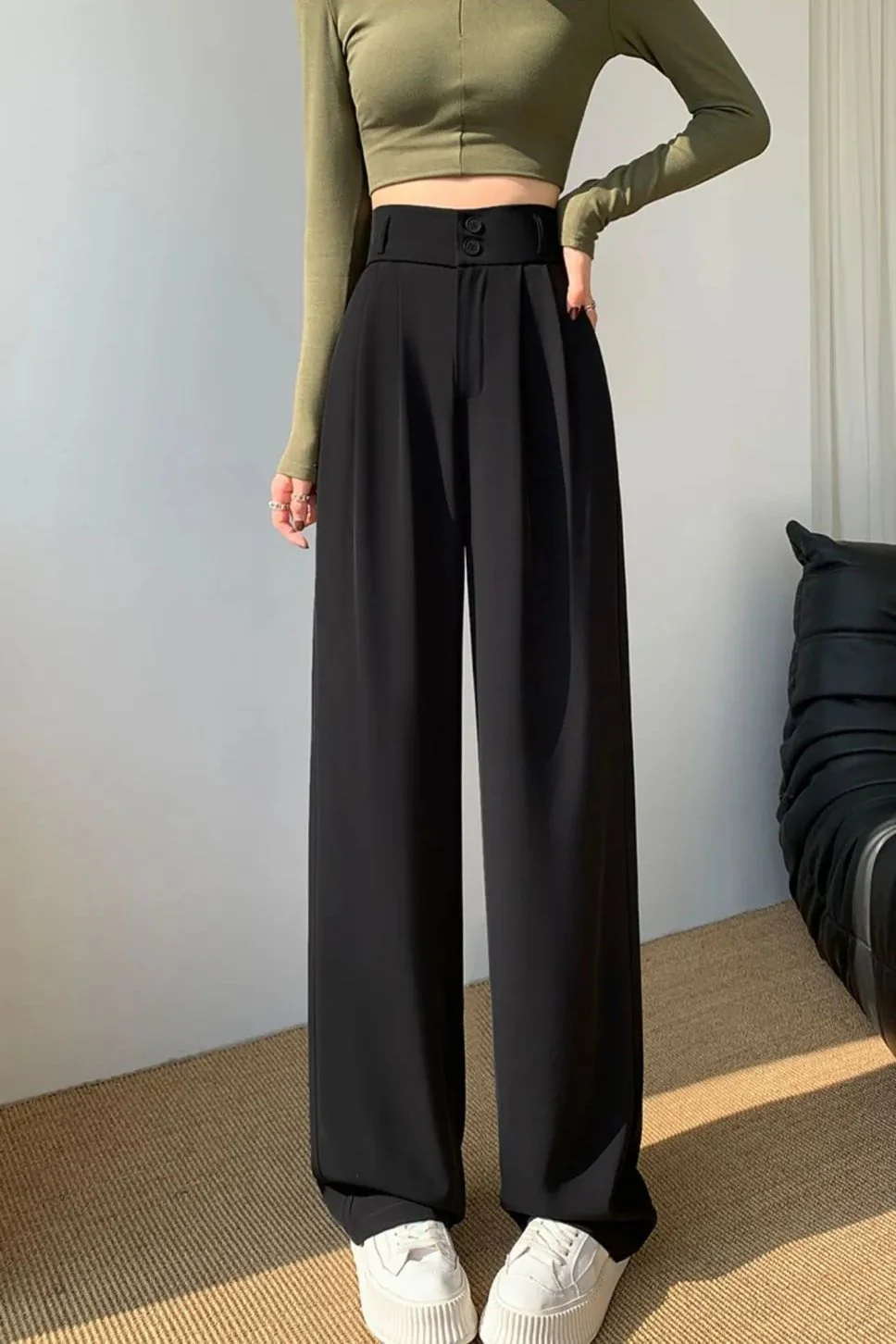 Elodie Effortless Wide Legs Korean Pants - Image 9