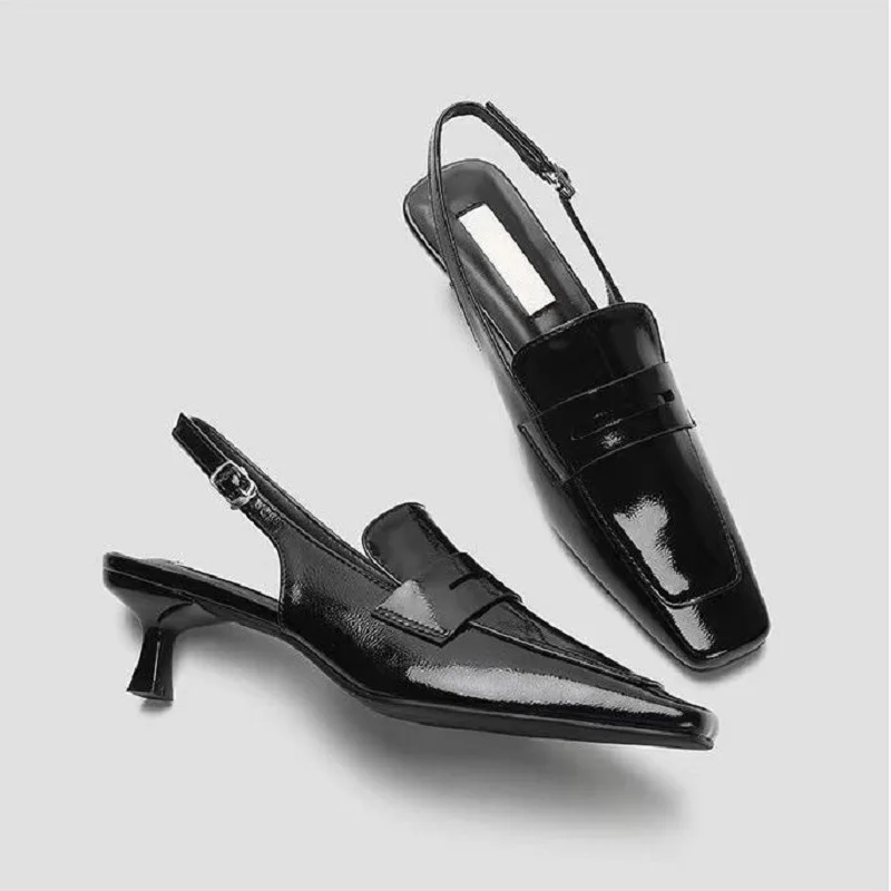 Elyna Square Kitten Heels - Image 5