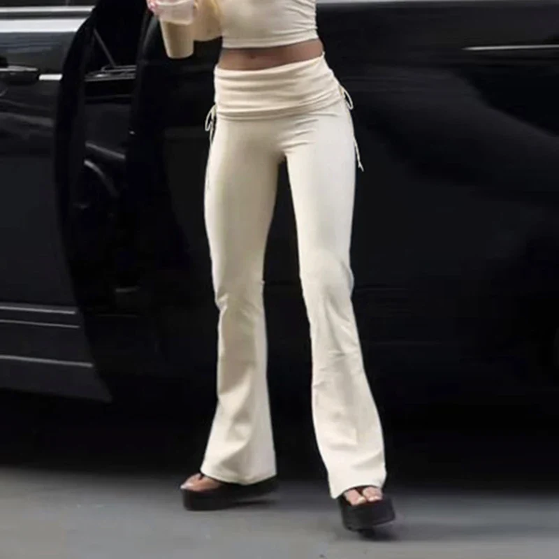 Emmalyn Drawstring Flare Pants - Image 4