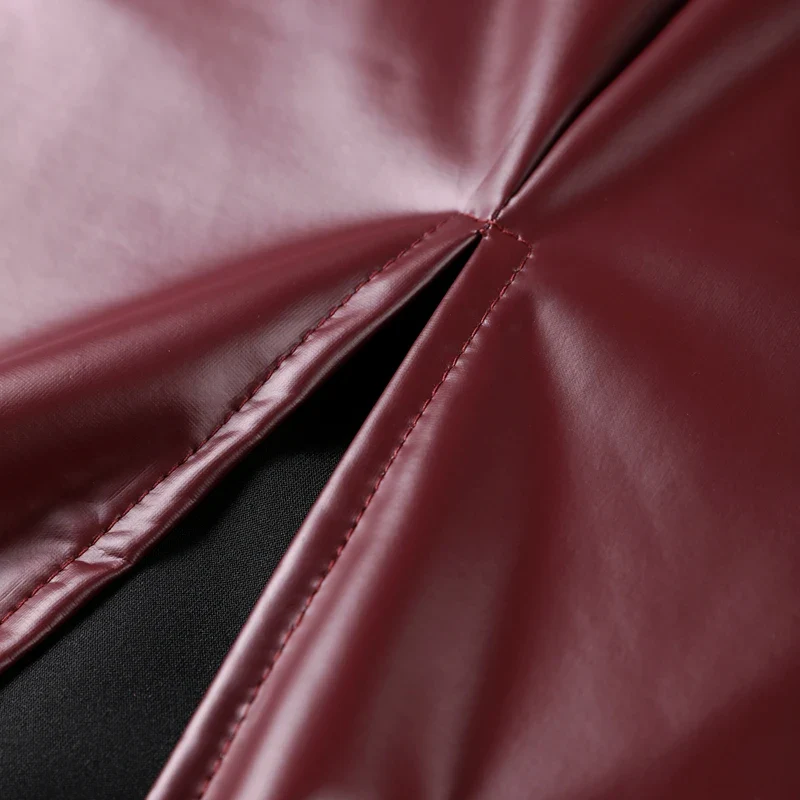 Emory Bodycon Leather Sling Dress - Image 12
