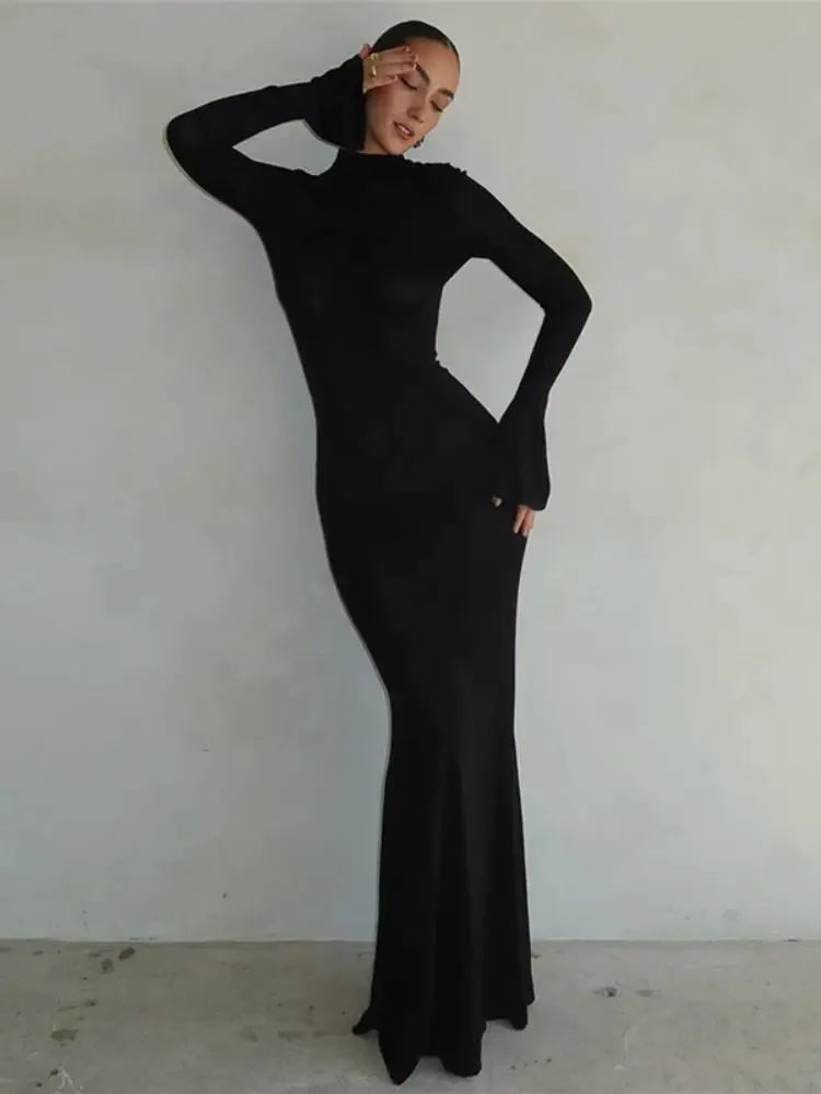 Esme Backless Skinny Dress - Image 3