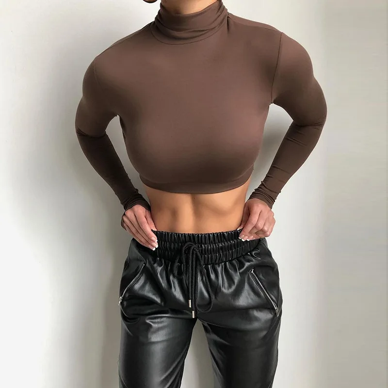 Estrella Turtleneck Crop Top - Image 3