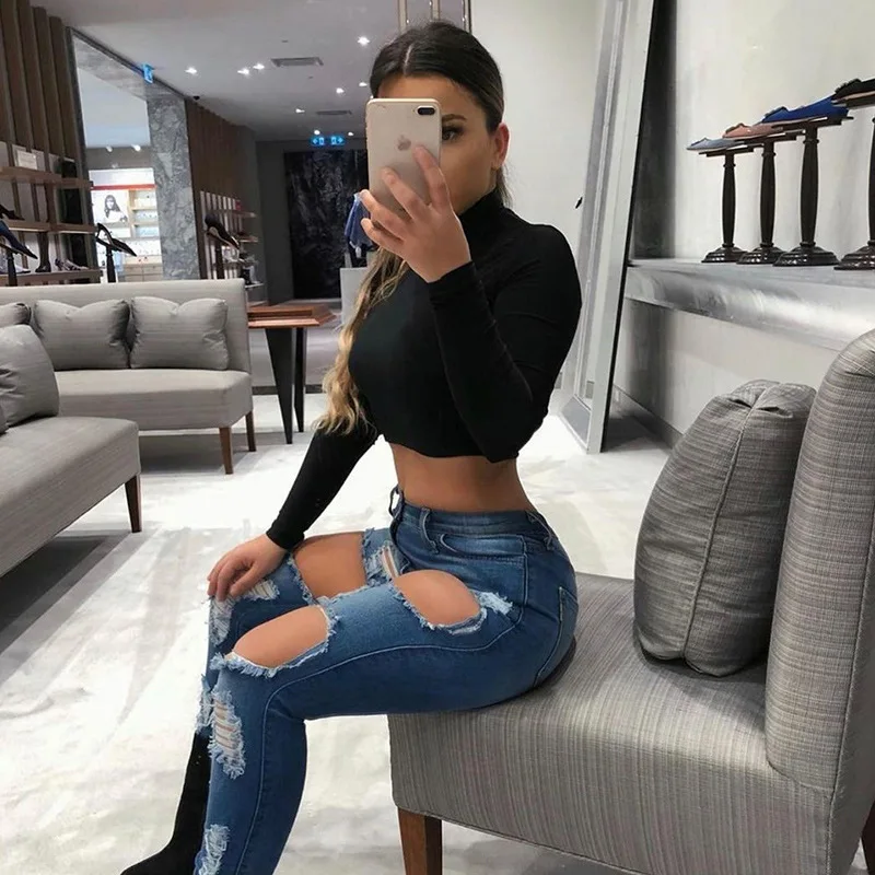 Estrella Turtleneck Crop Top - Image 8