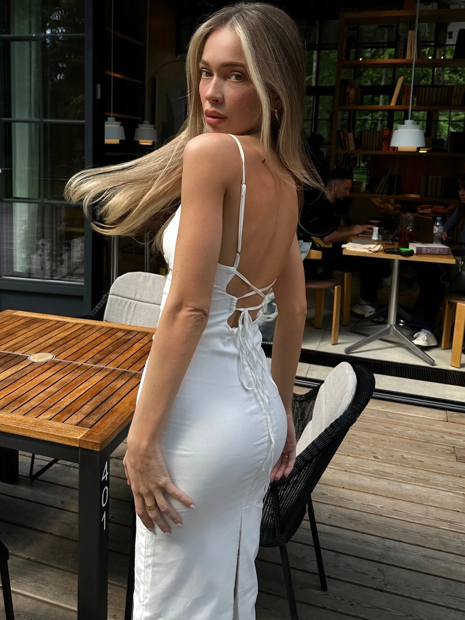 Evie Backless Sling Dress - Image 16