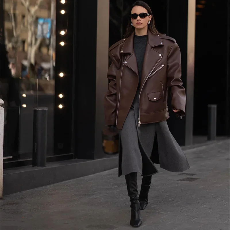 Faith Long Sleeves Leather Jacket - Image 2