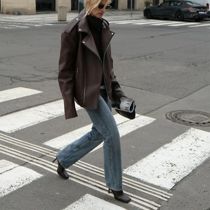 Faith Long Sleeves Leather Jacket - Image 6