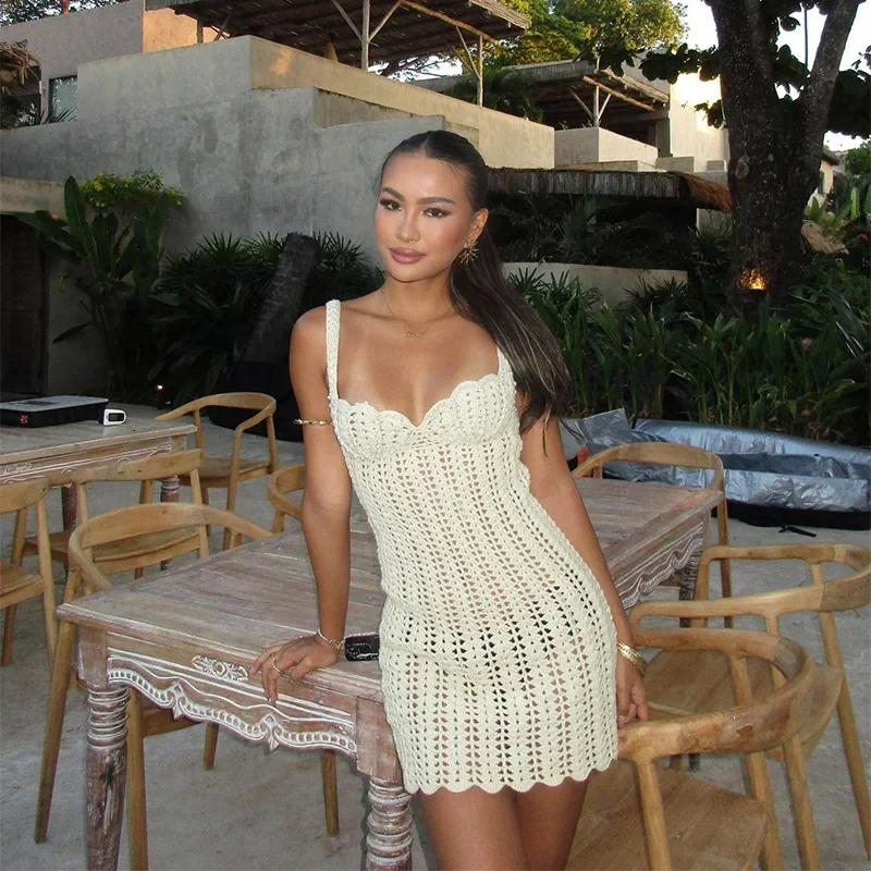 Faye Hollow Out Backless Dress