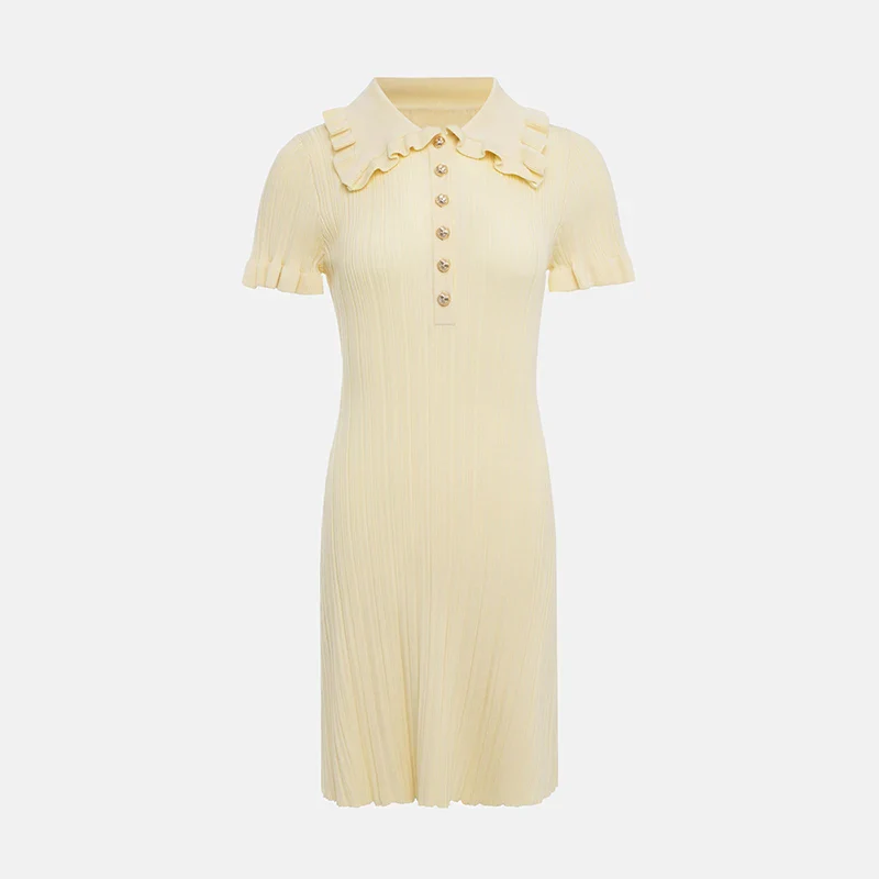 Featherlight Flounce Mini Ruffle Dress - Image 7