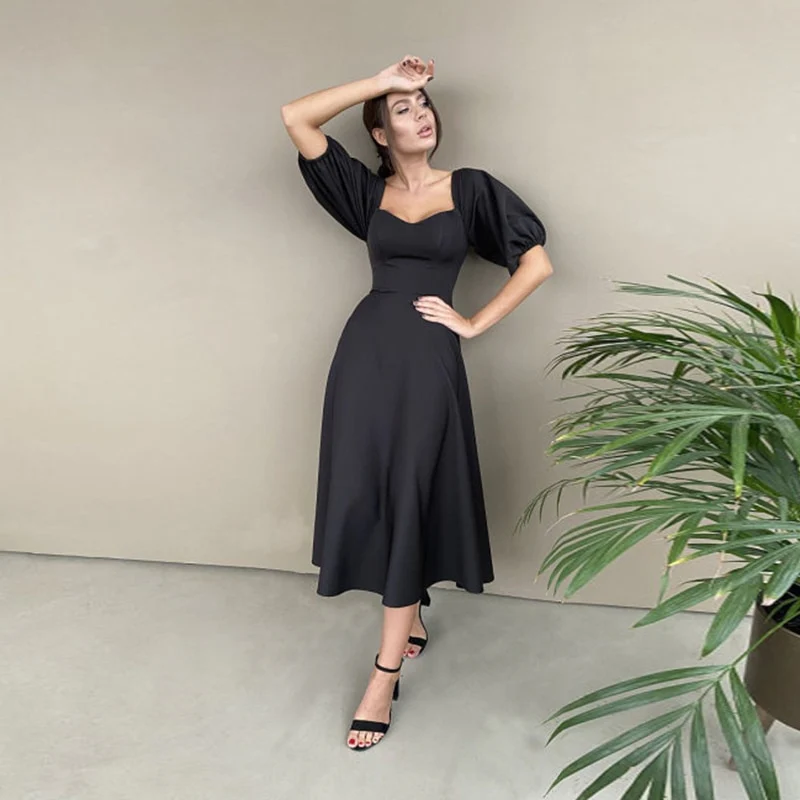 Felix Puff Sleeves Dress - Image 5