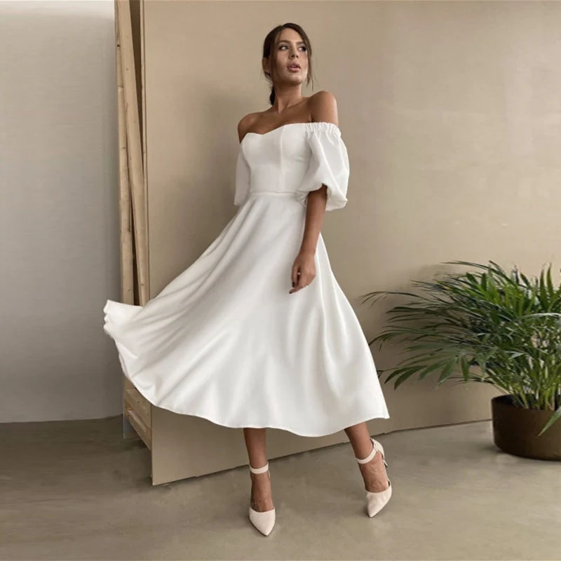Felix Puff Sleeves Dress - Image 7