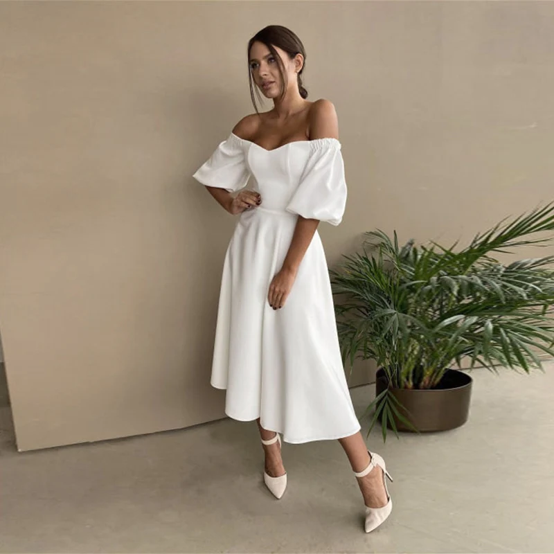 Felix Puff Sleeves Dress - Image 9