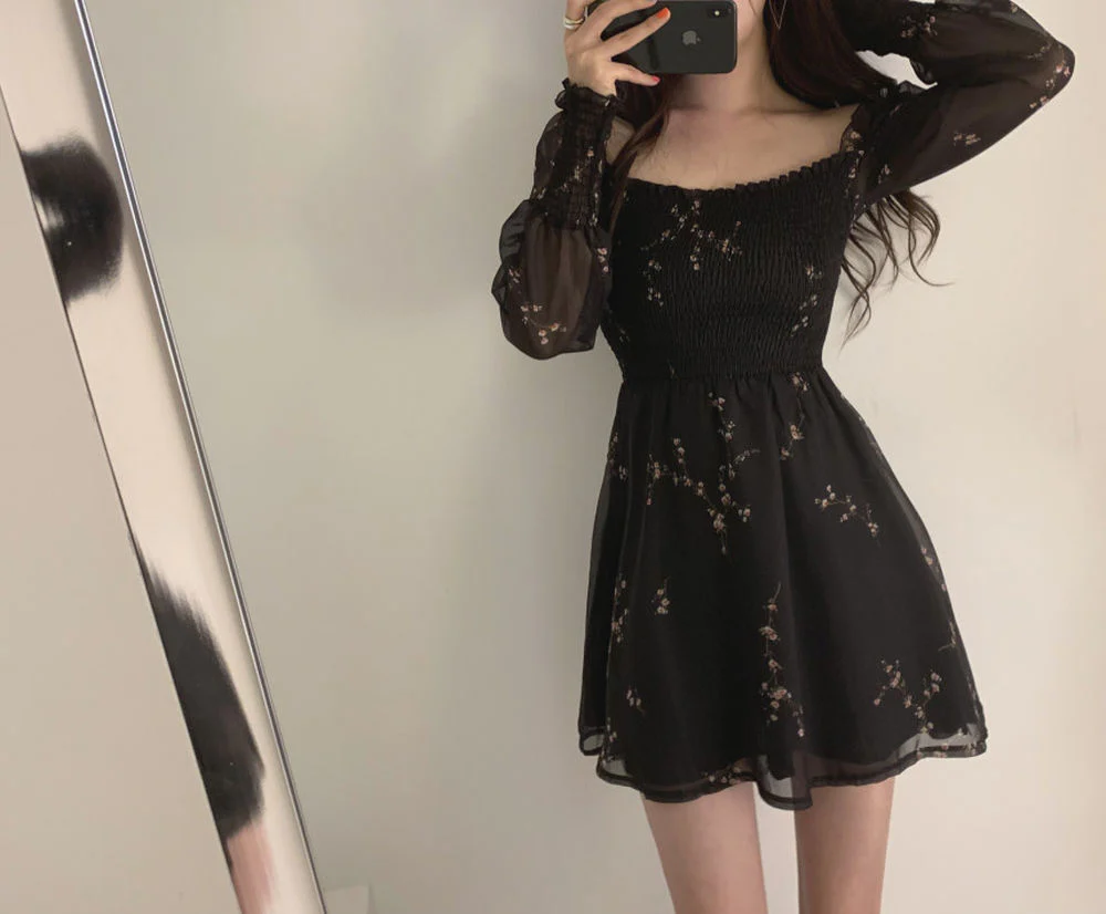 Feronia Vintage Chiffon Dress - Image 7