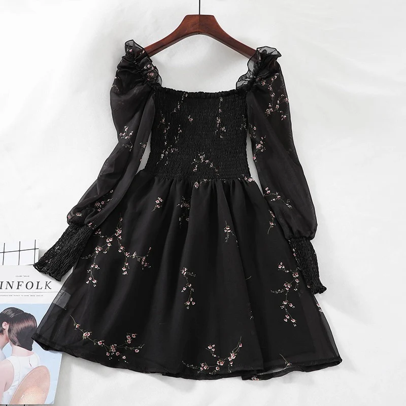 Feronia Vintage Chiffon Dress - Image 8