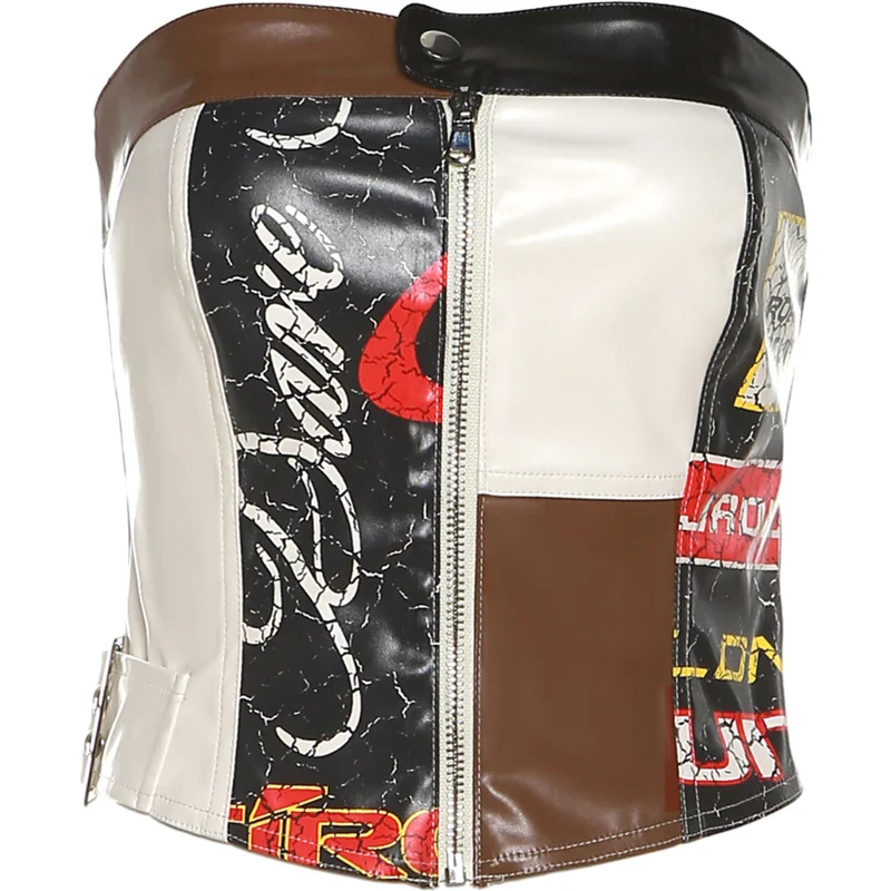Fiora Patchwork Tube Top - Image 7