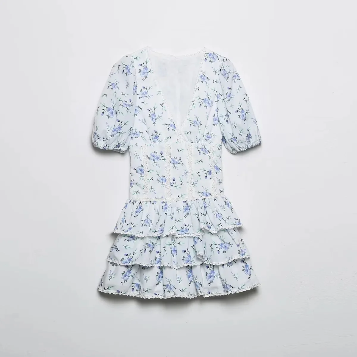 Floral Dreamscape Ruffle Dress - Image 7