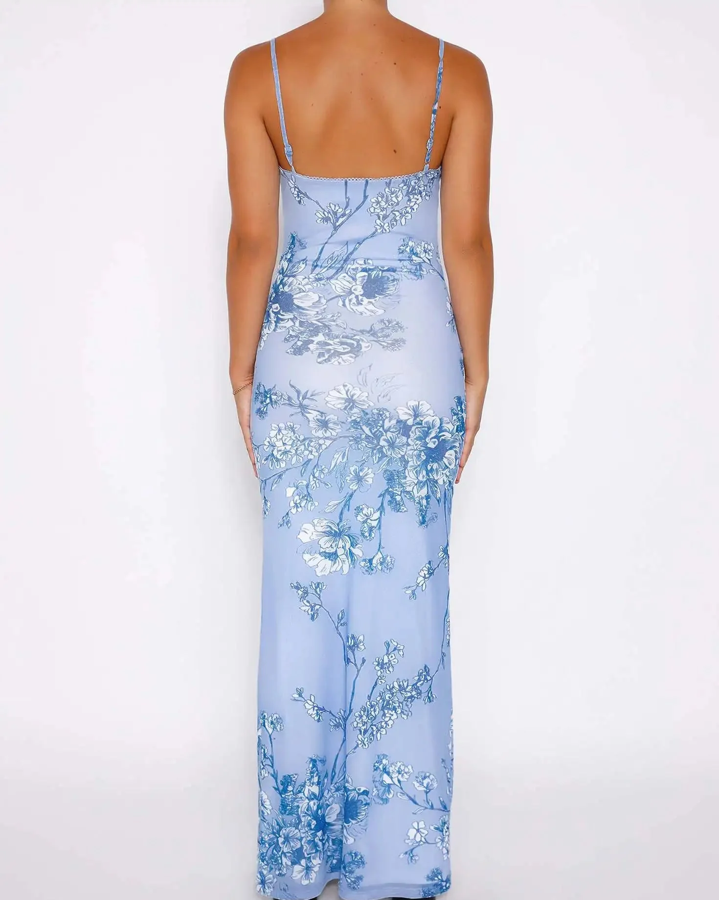Floretta V Neck Spaghetti Dress - Image 14