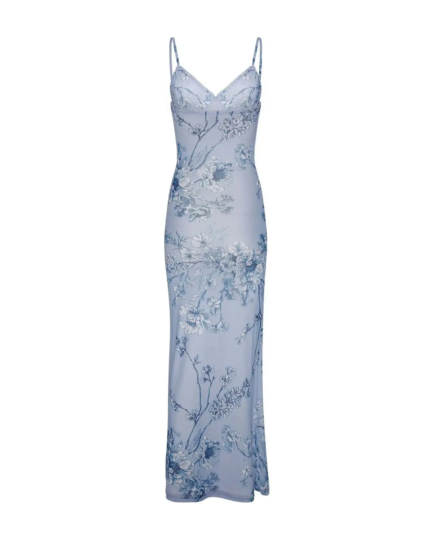 Floretta V Neck Spaghetti Dress - Image 15