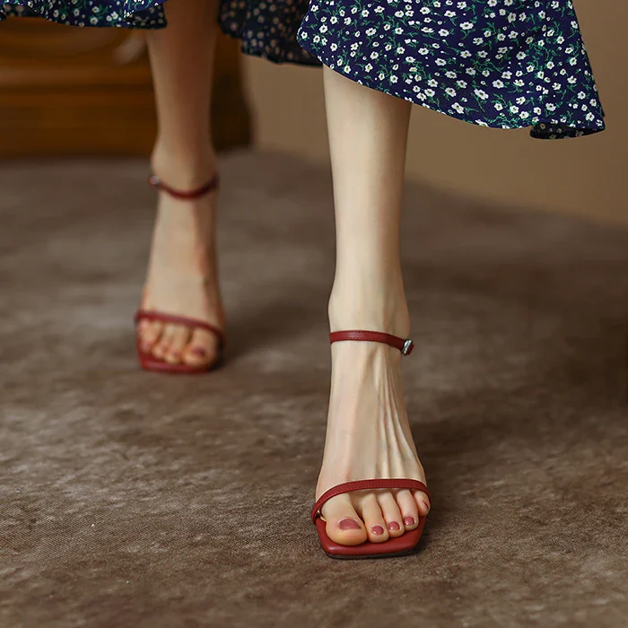 Girl Code Strap High Heels - Image 7