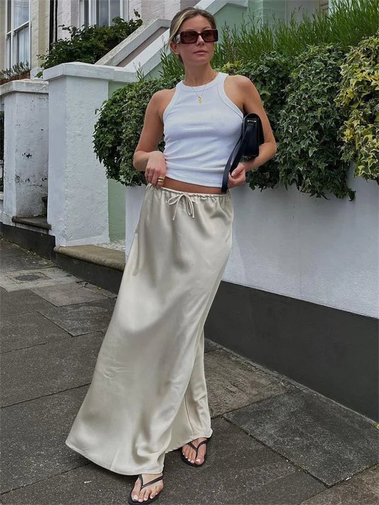 Girls Need Love Lace Up Maxi Skirt - Image 2
