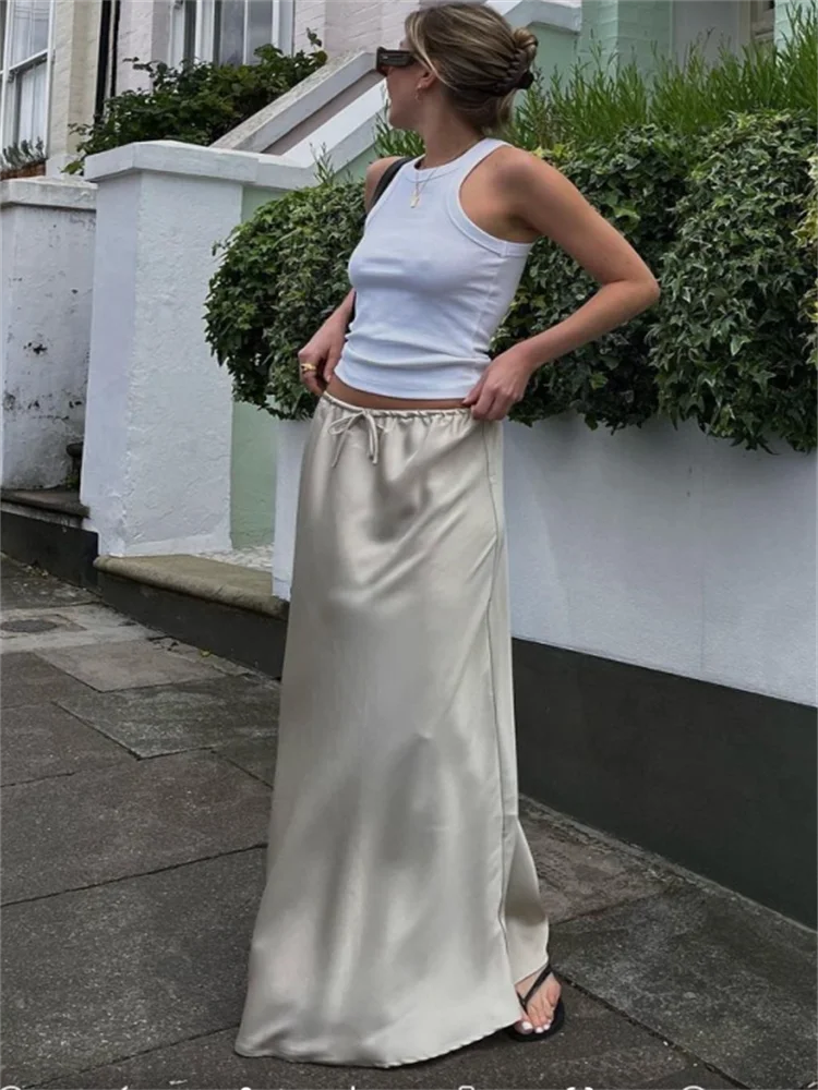 Girls Need Love Lace Up Maxi Skirt - Image 3