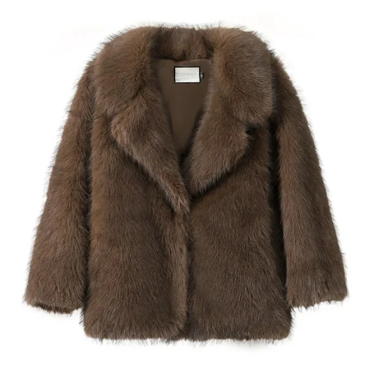 Goal Digger Warm Faux Fur Coat - Image 5