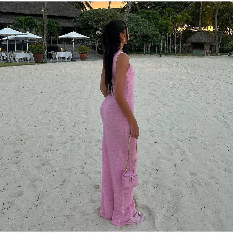 Golden Horizon Long Dress - Image 2
