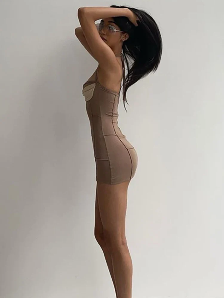 Gourmet Splicing Grove Backless Halter Dress - Image 5