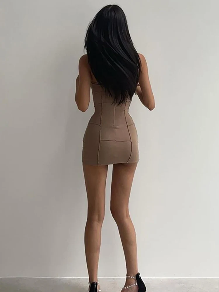 Gourmet Splicing Grove Backless Halter Dress - Image 6